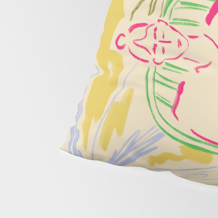 READING AMONG PALM TREES Pillow Sham Gallery Image 4