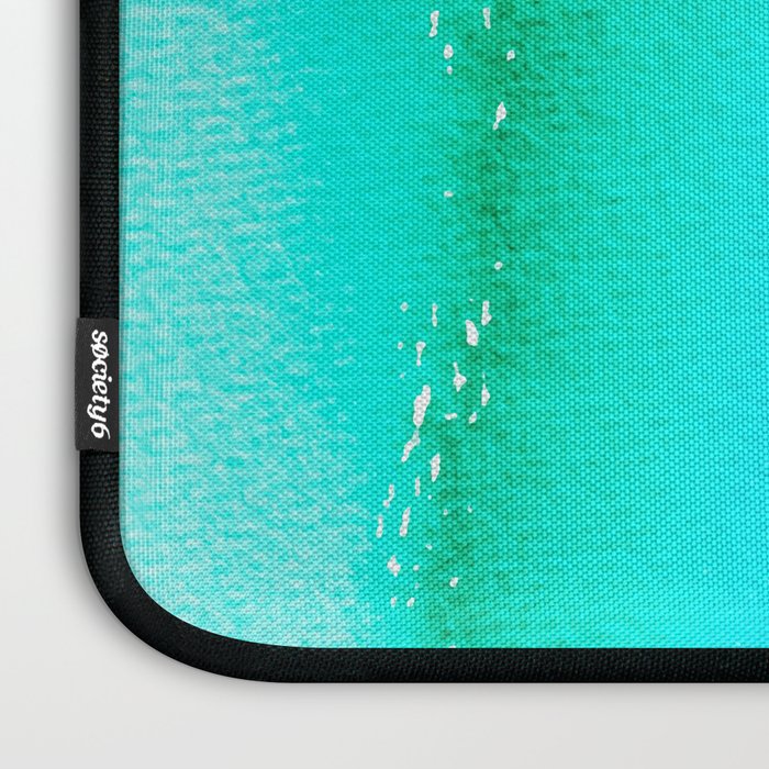 Rainbow, Watercolor Painting Abstract Colorful Fun, Urban Eclectic Contemporary Party Bohemian Laptop Sleeve Gallery Image 3