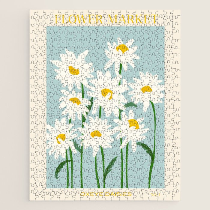 Flower Market - Oxeye daisies Jigsaw Puzzle Gallery Image 1