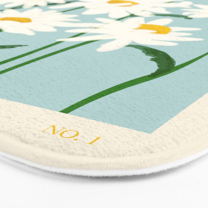 Flower Market - Oxeye daisies Bath Mat Gallery Image 3