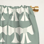 Vintage Bows XIV Green Sage Window Curtain Gallery Image 2