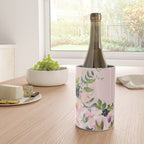 Boho, Vintage, Floral Watercolor, Pink Roses Wine Chiller Gallery Image 4