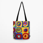 Kandinsky, Farbstudie - Quadrate und konzentrische Ringe, Color Study. Squares with Concentric Circles 1913 Tote Bag Gallery Image 2