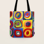 Kandinsky, Farbstudie - Quadrate und konzentrische Ringe, Color Study. Squares with Concentric Circles 1913 Tote Bag Gallery Image 1