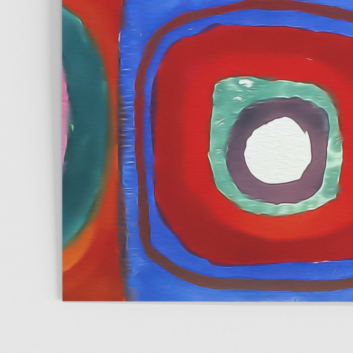 Kandinsky, Farbstudie - Quadrate und konzentrische Ringe, Color Study. Squares with Concentric Circles 1913 Poster Gallery Image 3