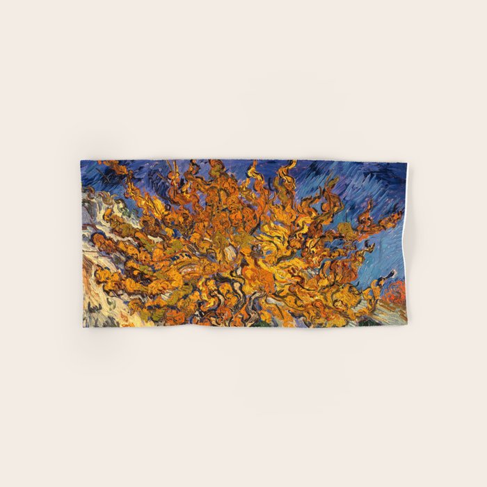 The Mulberry Tree by Vincent van Gogh Bath Towel Gallery Image 1
