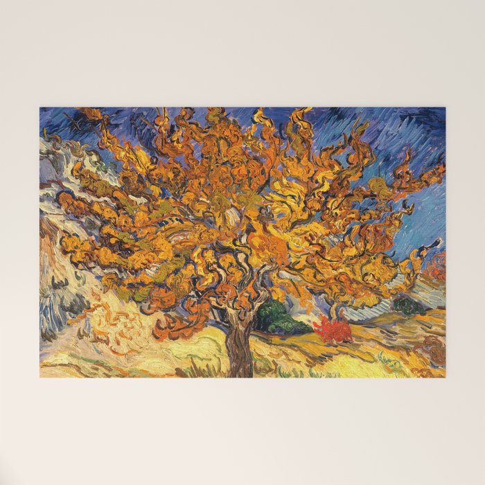 The Mulberry Tree by Vincent van Gogh Welcome Mat Gallery Image 1