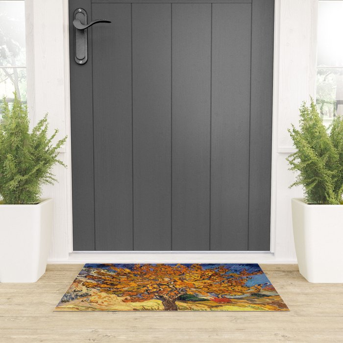 The Mulberry Tree by Vincent van Gogh Welcome Mat Gallery Image 3