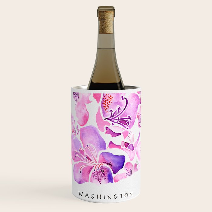 Washington State Rhododendron Wine Chiller Gallery Image 1