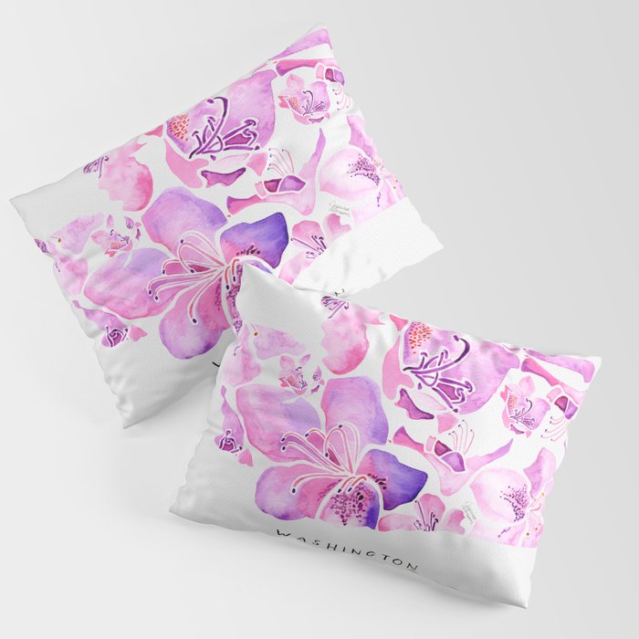 Washington State Rhododendron Pillow Sham Gallery Image 3