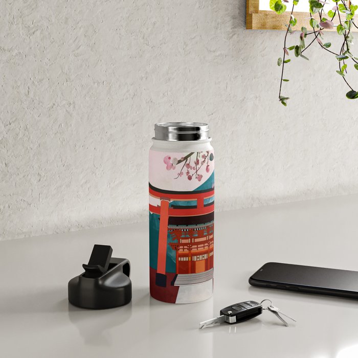 kyoto japan travel Water Bottle Gallery Image 4
