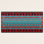 Traditional Berber Bohemian Moroccan Handmade Fabric Style Fall Autumn Color Inspiration Desk Mat Gallery Image 3