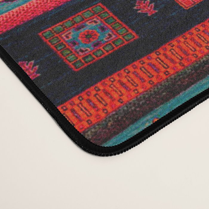 Traditional Berber Bohemian Moroccan Handmade Fabric Style Fall Autumn Color Inspiration Desk Mat Gallery Image 4