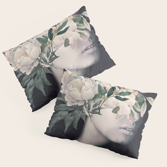 WOMAN WITH FLOWERS 23 Pillow Sham Gallery Image 1