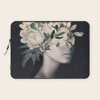 WOMAN WITH FLOWERS 23 Laptop Sleeve Gallery Image 1