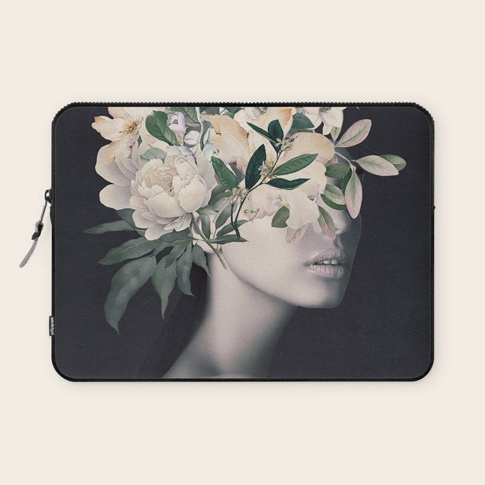 WOMAN WITH FLOWERS 23 Laptop Sleeve Gallery Image 1