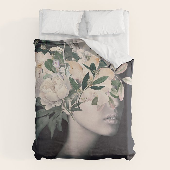 WOMAN WITH FLOWERS 23 Duvet Cover Gallery Image 6