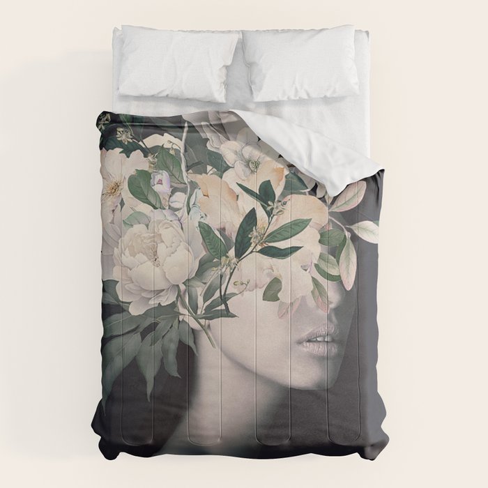 WOMAN WITH FLOWERS 23 Comforter Gallery Image 1