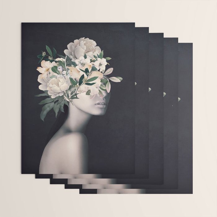 WOMAN WITH FLOWERS 23 Wrapping Paper Gallery Image 3