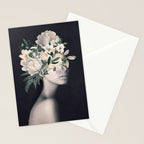 WOMAN WITH FLOWERS 23 Stationery Card Gallery Image 2
