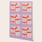 Plum & Flamingo: Les Fleurs | Flower Market Color Series 06 Wallpaper Gallery Image 2
