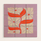 Plum & Flamingo: Les Fleurs | Flower Market Color Series 06 Wood Wall Art Gallery Image 1