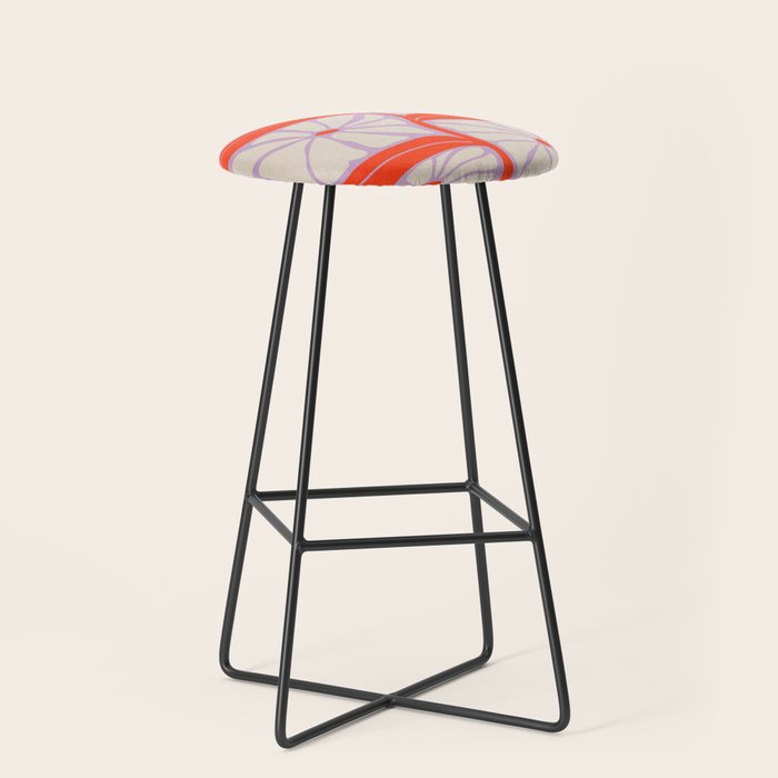 Plum & Flamingo: Les Fleurs | Flower Market Color Series 06 Stool Gallery Image 1