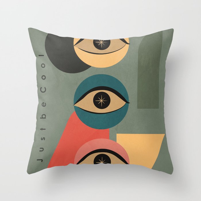 Just Be Cool Throw Pillow Gallery Image 6
