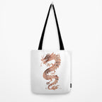 Chinese Dragon - Rose Gold Palette Tote Bag Gallery Image 2