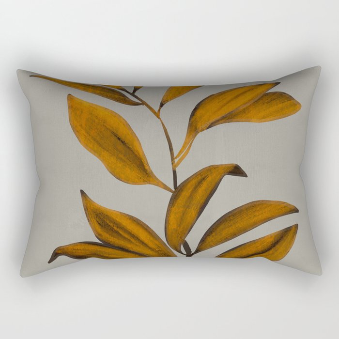 Abstract Art /Minimal Plant 78 Rectangular Pillow Gallery Image 2