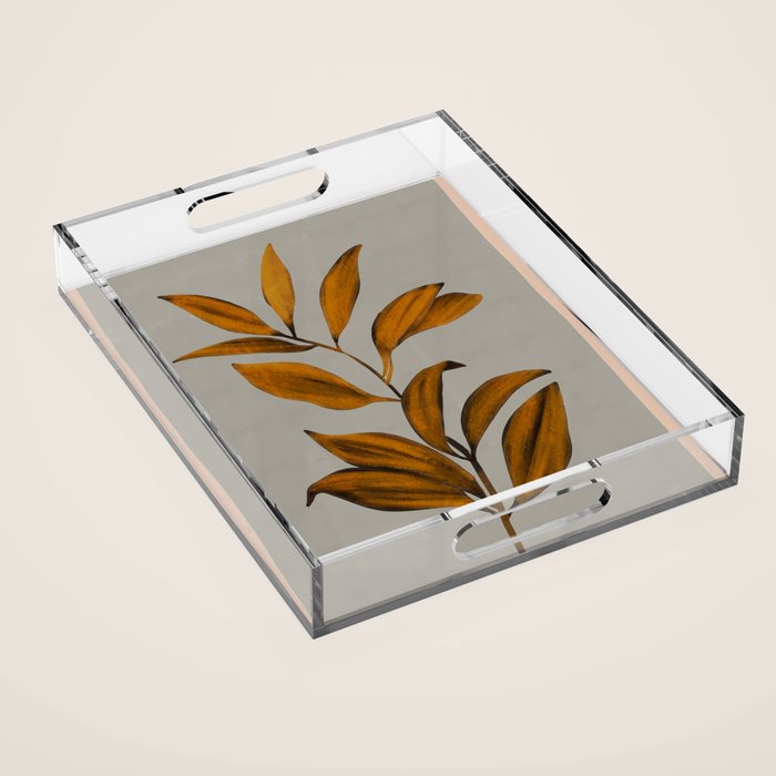 Abstract Art /Minimal Plant 78 Acrylic Tray Gallery Image 1