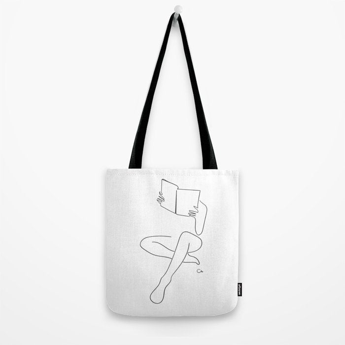 Reading Naked n.3 Tote Bag Gallery Image 2