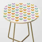 Spring Tulips X Rainbow Mid Century Flowers Side Table Gallery Image 2