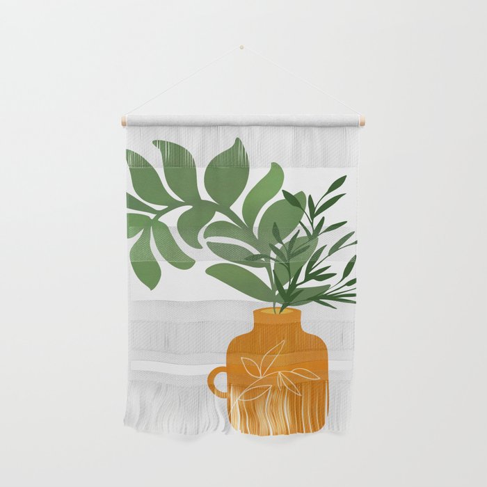 Boho Bouquet Vintage Botanical Illustration Wall Hanging Gallery Image 1