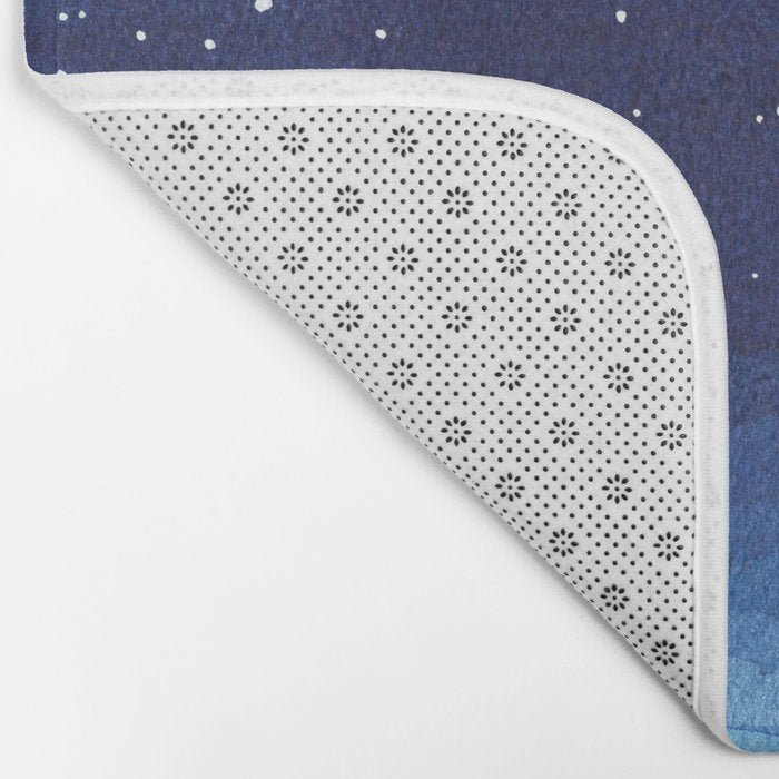 Falling star, shooting star, sailboat ocean waves blue sea Bath Mat Gallery Image 2