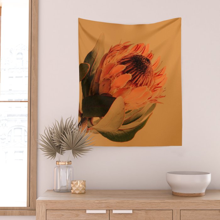 Protea - golden Wall Tapestry Gallery Image 2