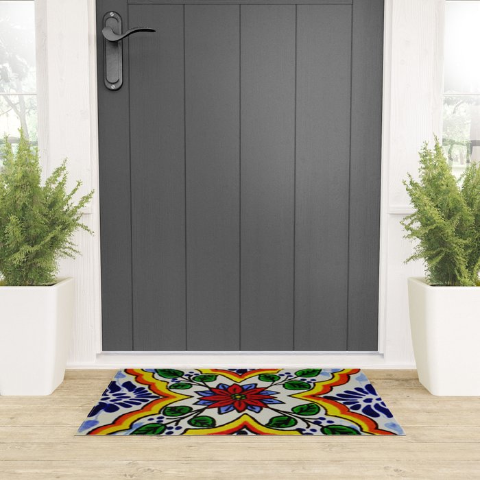 talaveramexican tile Welcome Mat Gallery Image 3