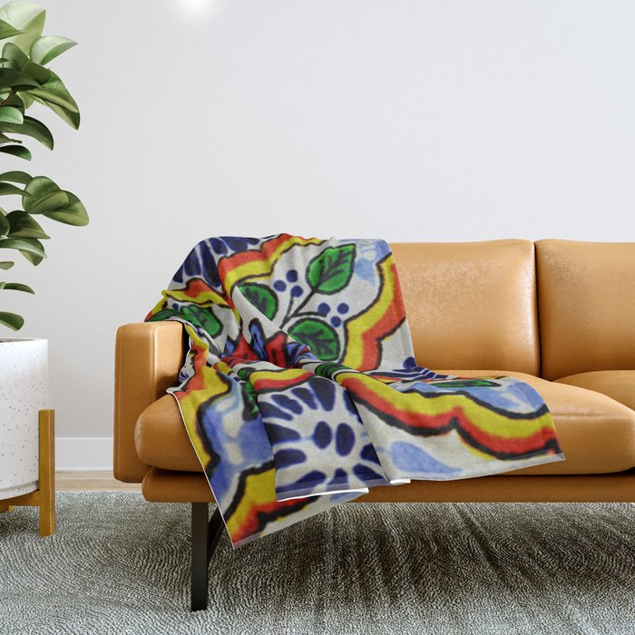 talaveramexican tile Throw Blanket Gallery Image 1