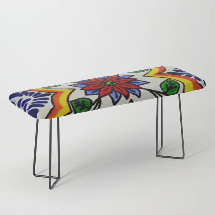 talaveramexican tile Bench Gallery Image 1