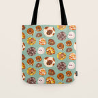 Shy ball pythons - green Tote Bag Gallery Image 1
