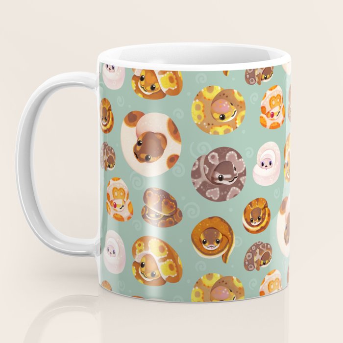 Shy ball pythons - green Coffee Mug Gallery Image 3
