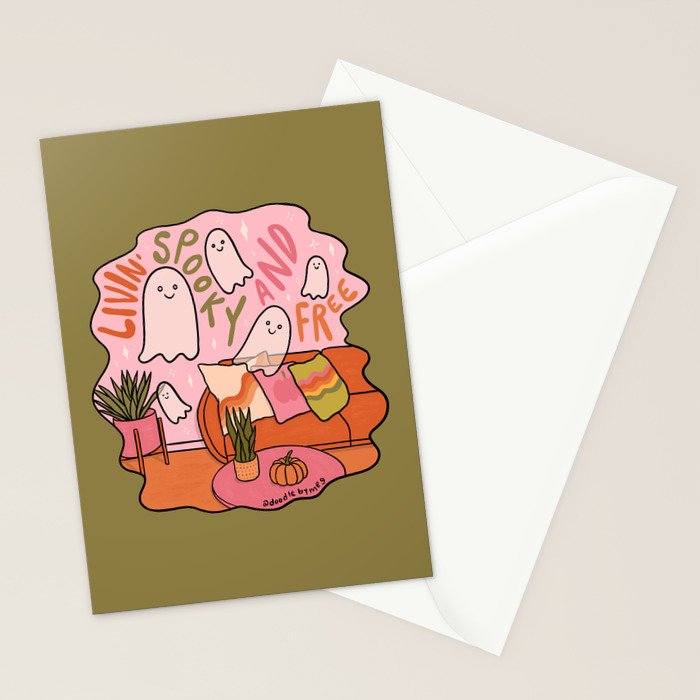 Livin' Spooky and Free Stationery Card Gallery Image 2