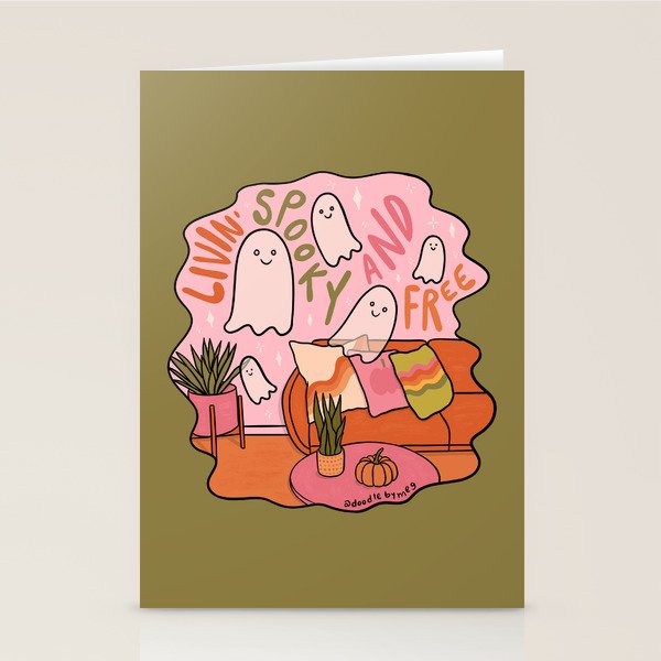 Livin' Spooky and Free Stationery Card Gallery Image 2