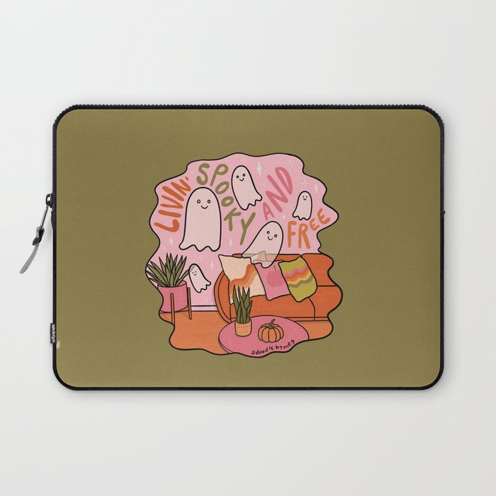 Livin' Spooky and Free Laptop Sleeve Gallery Image 1
