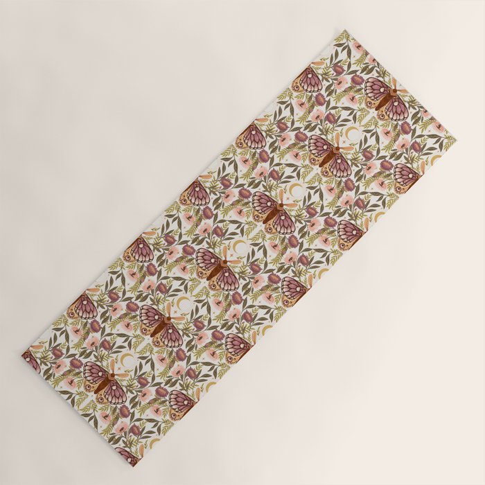 Countryside Garden Moth Yoga Mat Gallery Image 1