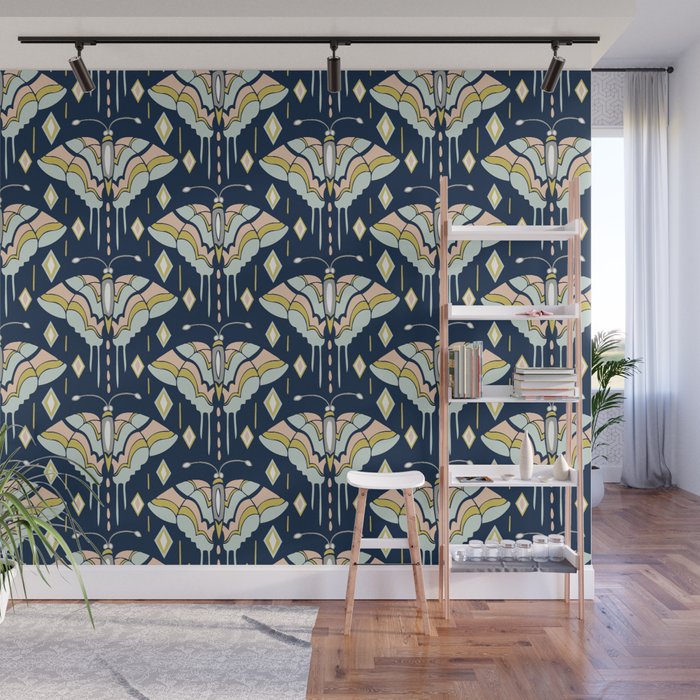 La Maison des Papillons - Midnight Wall Mural Gallery Image 1