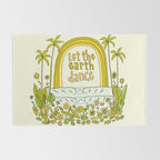 let the earth dance // retro surf art by surfy birdy Rug Gallery Image 2