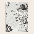 botanical abstract photograph no. 2 - modern black and white floral art Notebook Gallery Image 4
