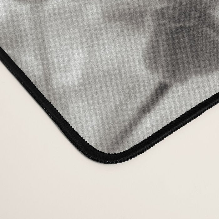 botanical abstract photograph no. 2 - modern black and white floral art Desk Mat Gallery Image 4