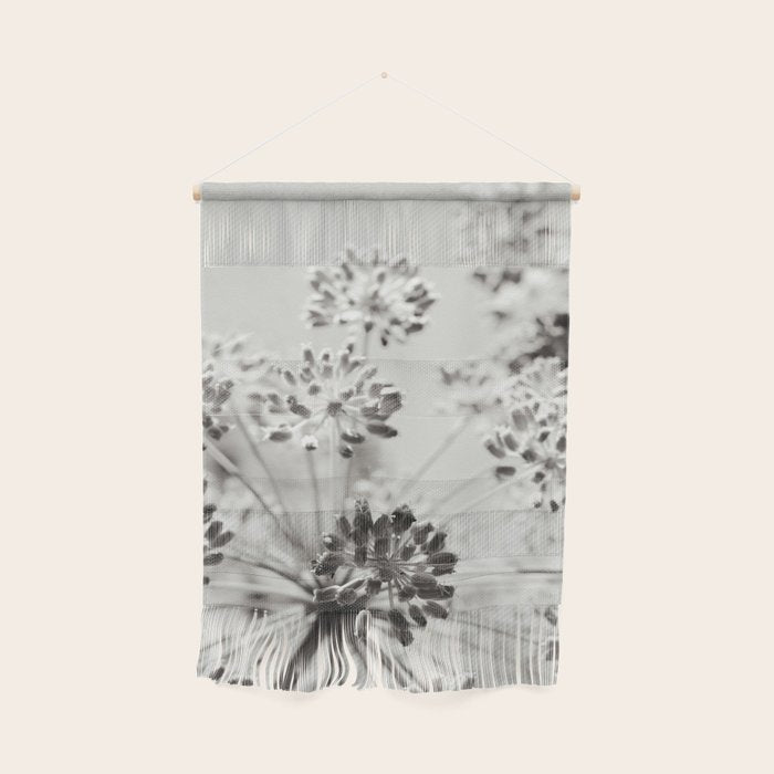 botanical abstract photograph no. 2 - modern black and white floral art Wall Hanging Gallery Image 1